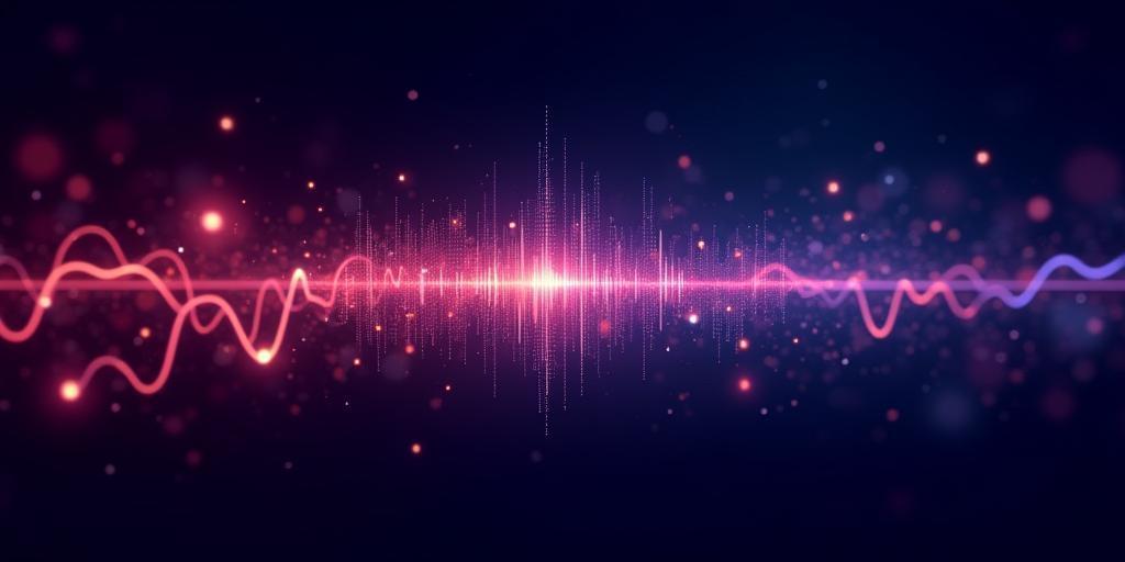 Imagem de fundo para o webinar O Futuro do Áudio Digital, mostrando elementos visuais de áudio digital, ondas sonoras e tecnologia